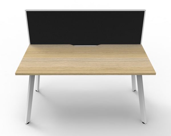 Eternity Single Sided Workstation with Screens - Image 11