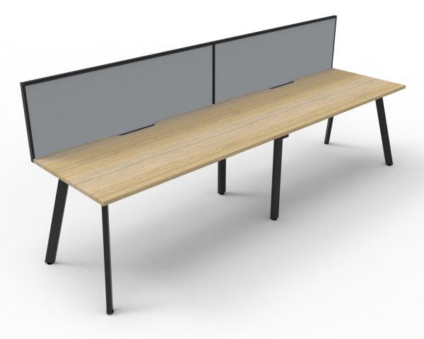 Eternity Single Sided Workstation with Screens - Image 6