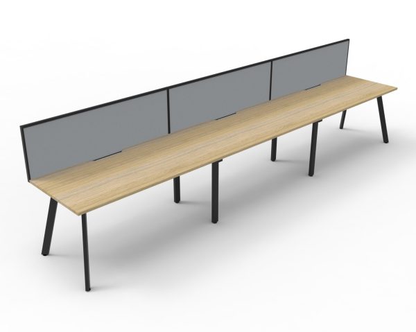 Eternity Single Sided Workstation with Screens - Image 7