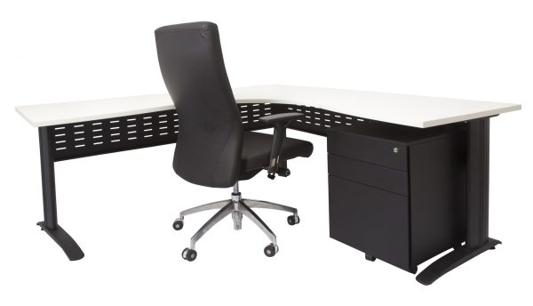 Span White Corner Workstations - Image 10