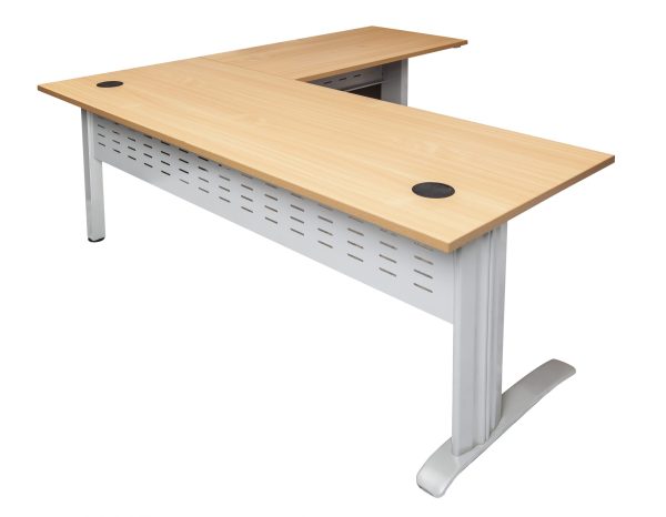 Span Beech Desk and Return